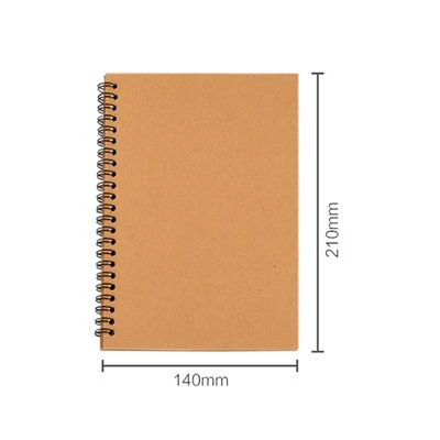 Beige spiral notesbog